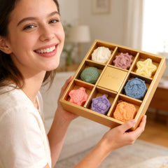 AMALEE Ocean Collection Scented Candle 8 Pack, Sea Breeze & Coastal Aroma Soy Wax Candle with Wooden Wick, Long-Lasting, Marine Home Decor Gift for Women Men