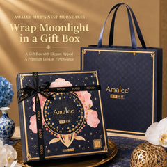 Amalee Bird's nest mooncake gift box 6 pieces for Mid-Autumn Festival Chinese holiday gift