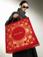 Amalee Large Red Gift Bag | Luxury Durable Gift Packaging