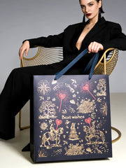 Amalee Blue Reusable Gift Bag Set | Luxury Birthday Gift Packaging