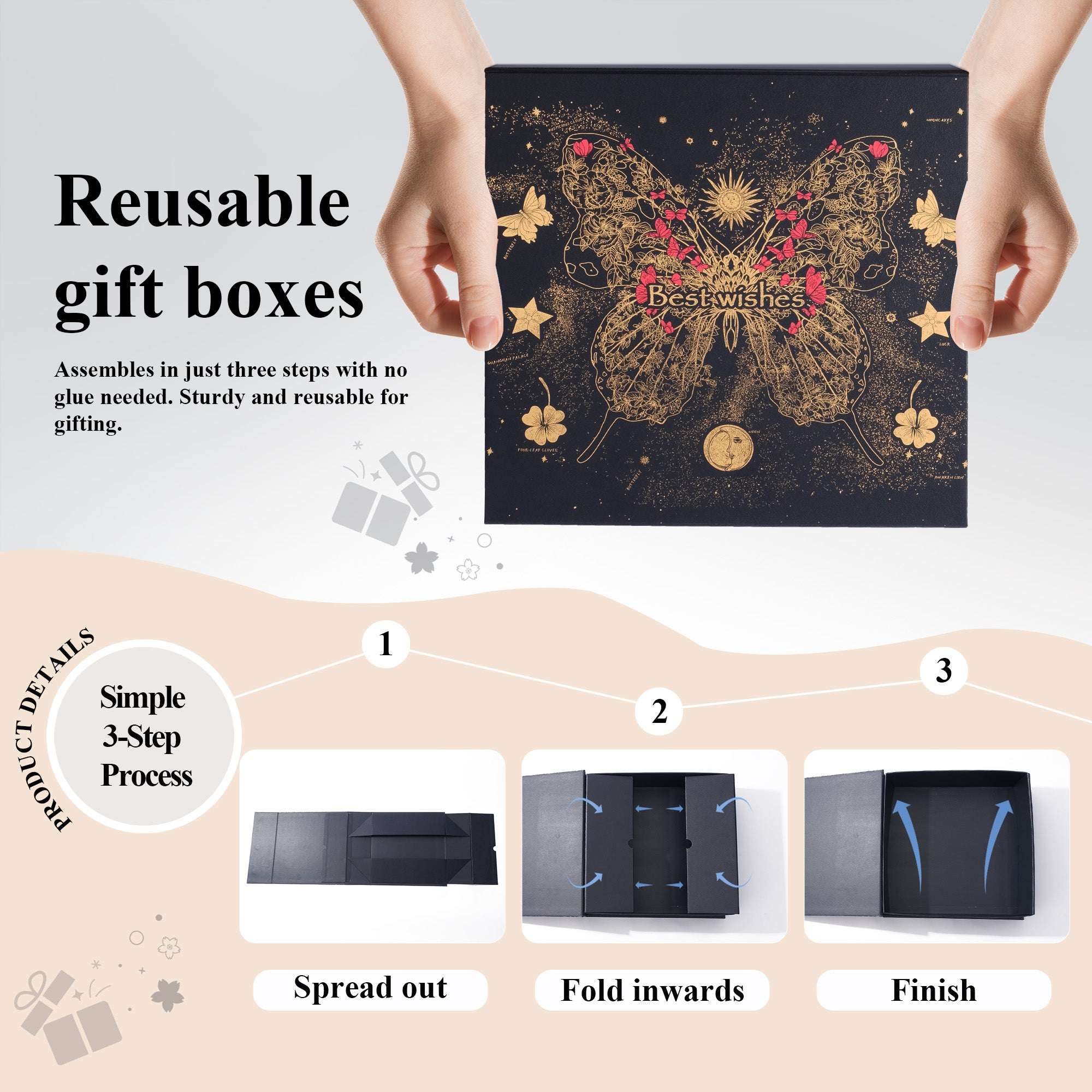 Amalee Lucky Butterfly Gift Box | Luxury Gift Packaging