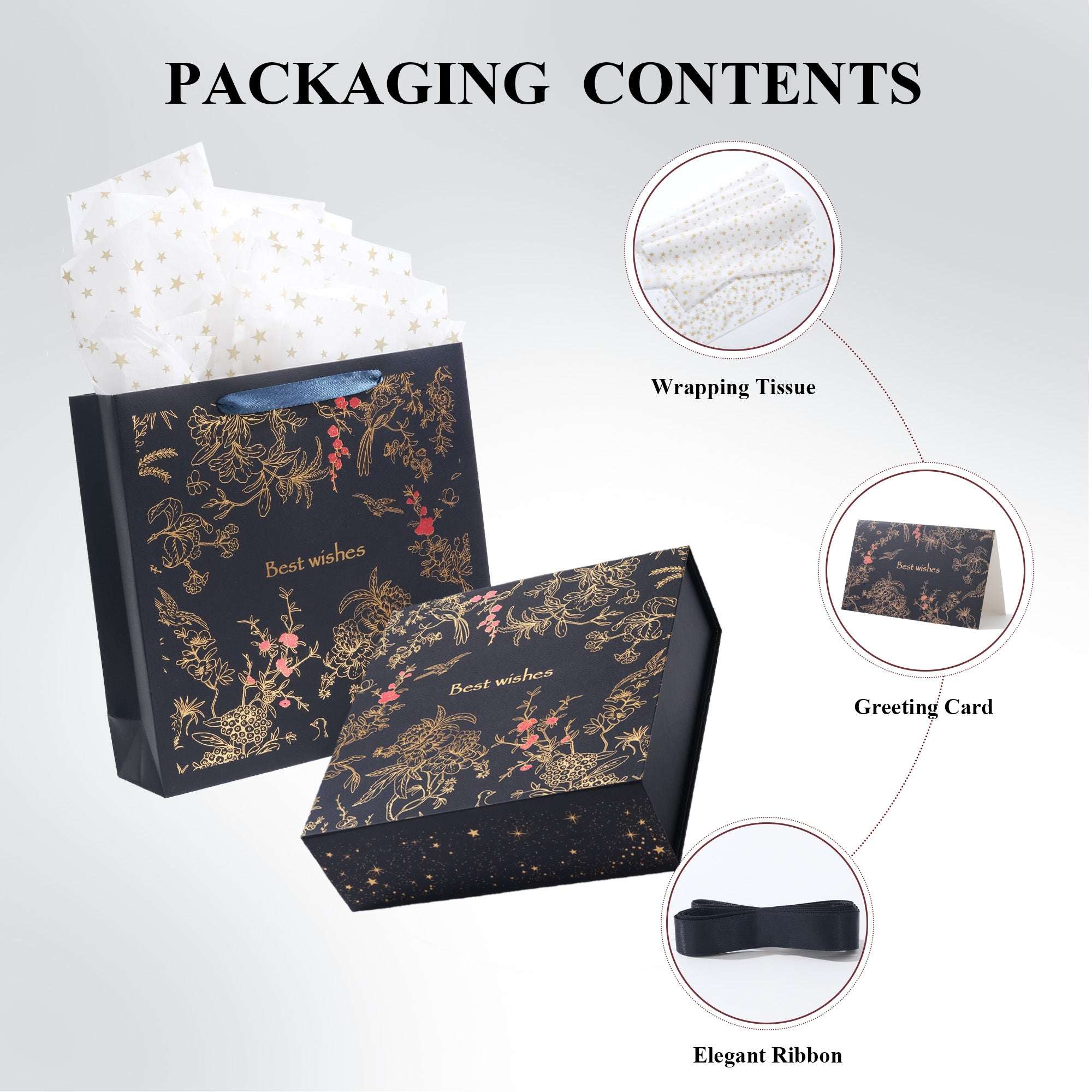 Amalee Blue Magnetic Gift Box | Luxury Cardboard Gift Packaging