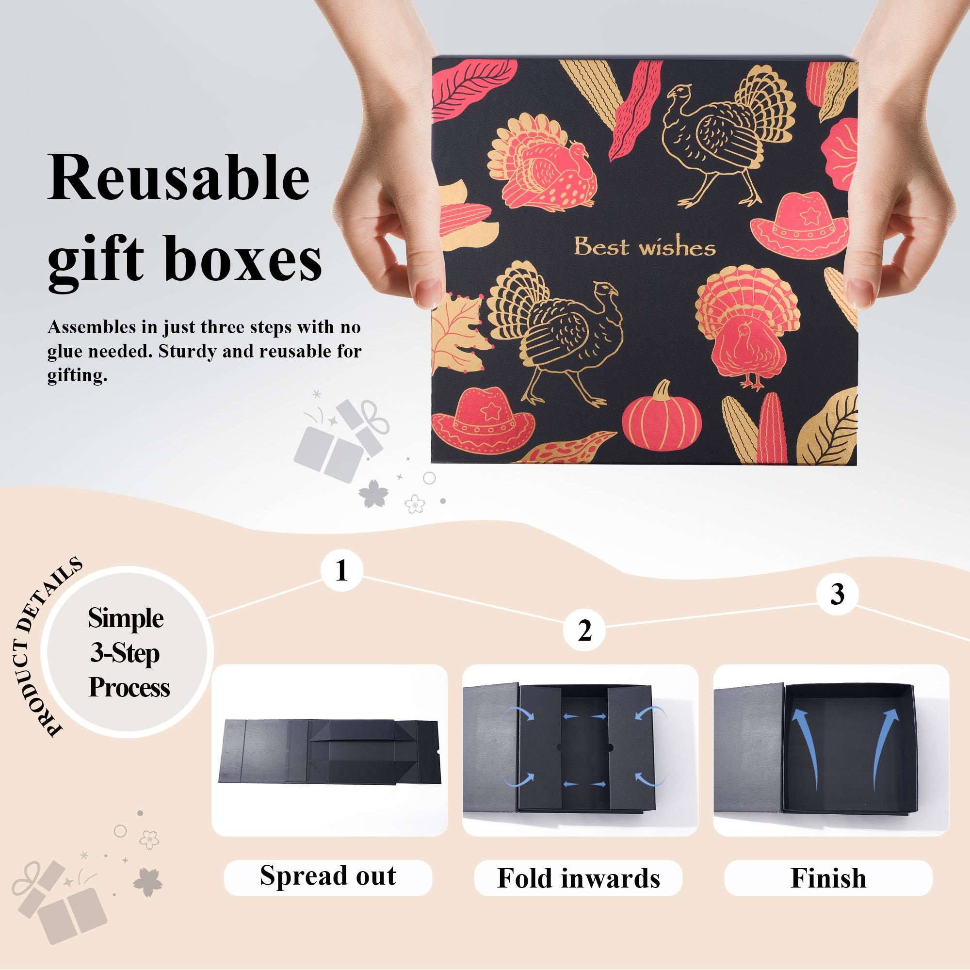 Amalee Thanksgiving Gift Box | Luxury Family Gathering Packaging