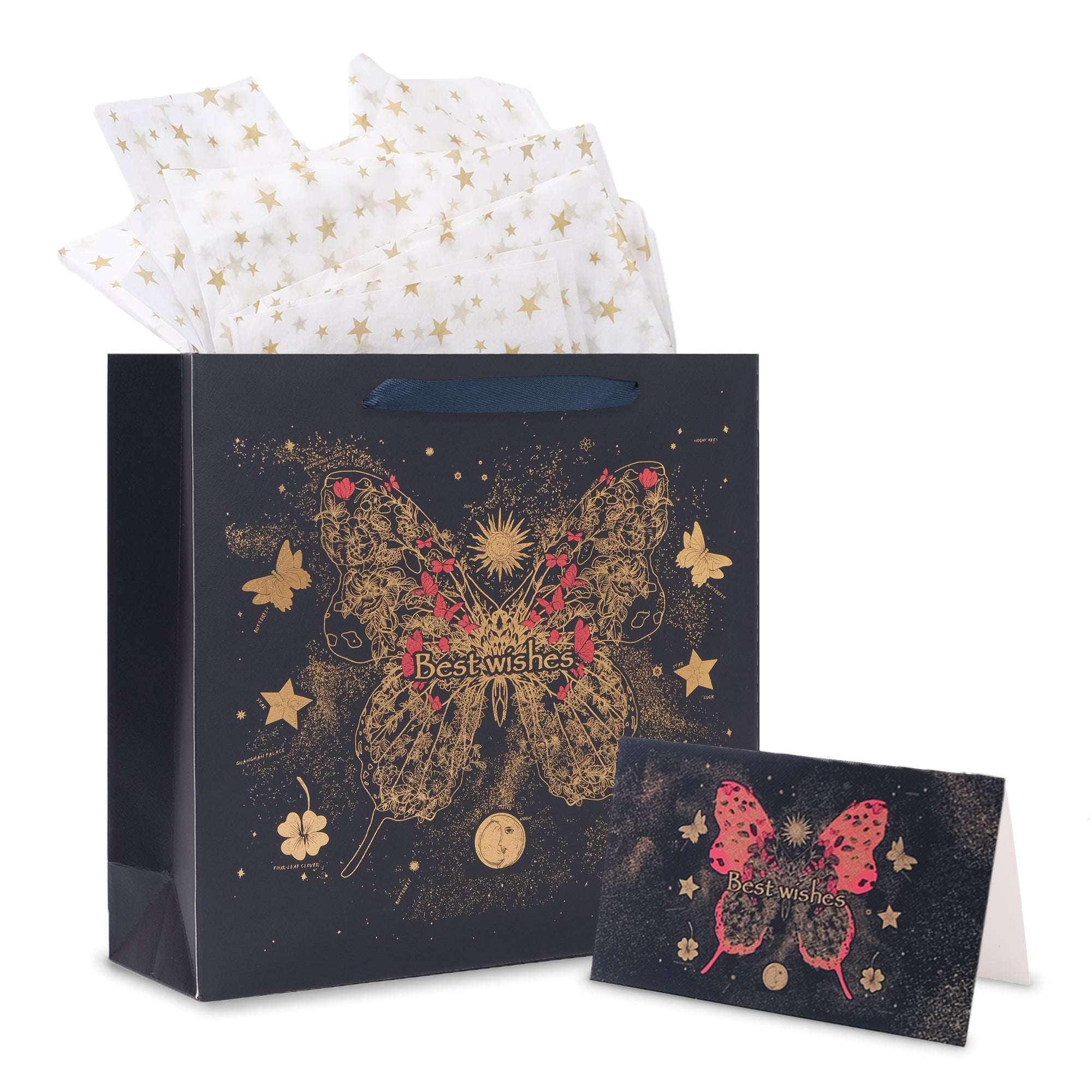 Amalee Lucky Butterfly Gift Bag | Luxury Holiday & Festival Gift Packaging
