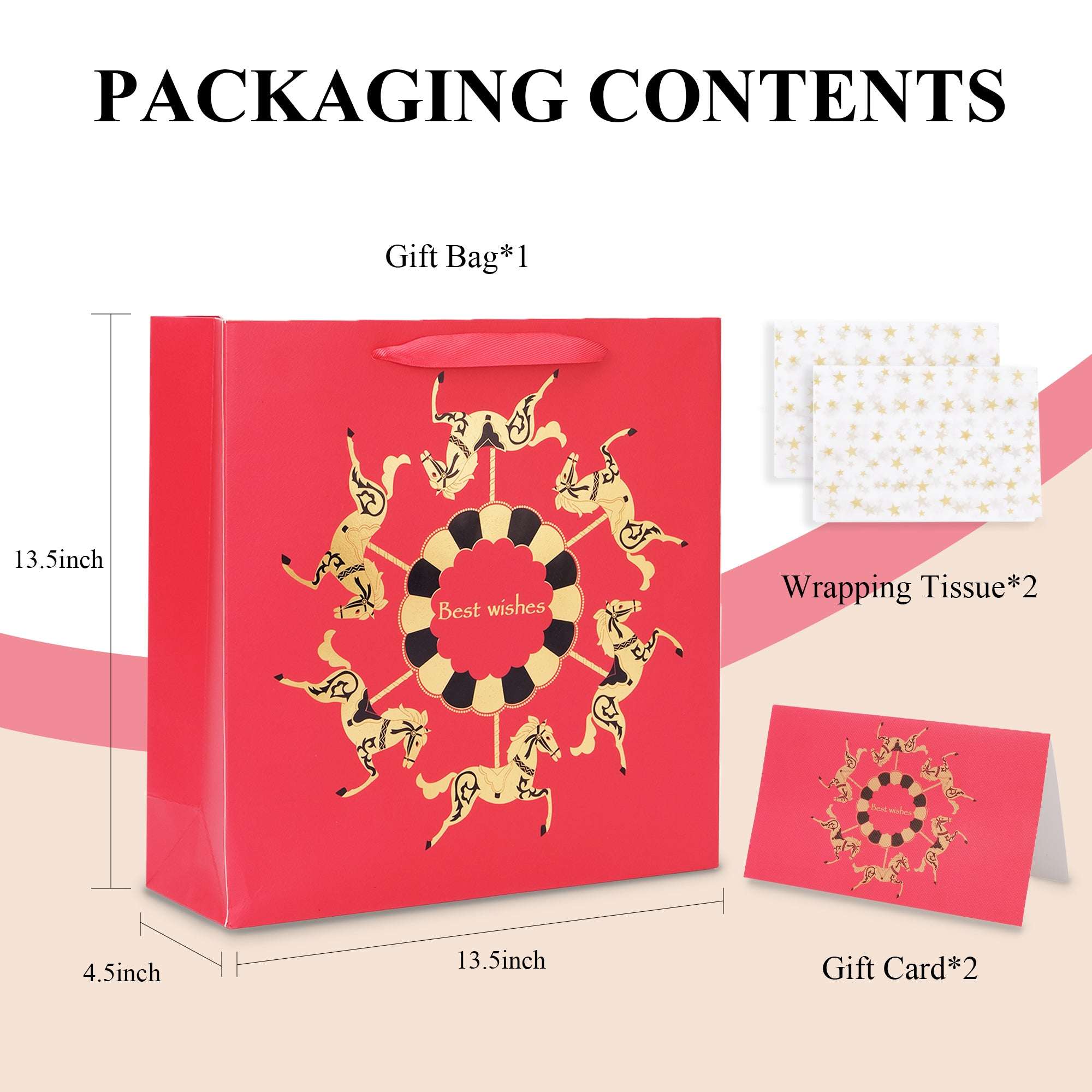 Amalee Playful Whirl Gift Bag | Luxury Kids & Festival Gift Packaging