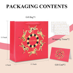 Amalee Playful Whirl Gift Bag | Luxury Kids & Festival Gift Packaging