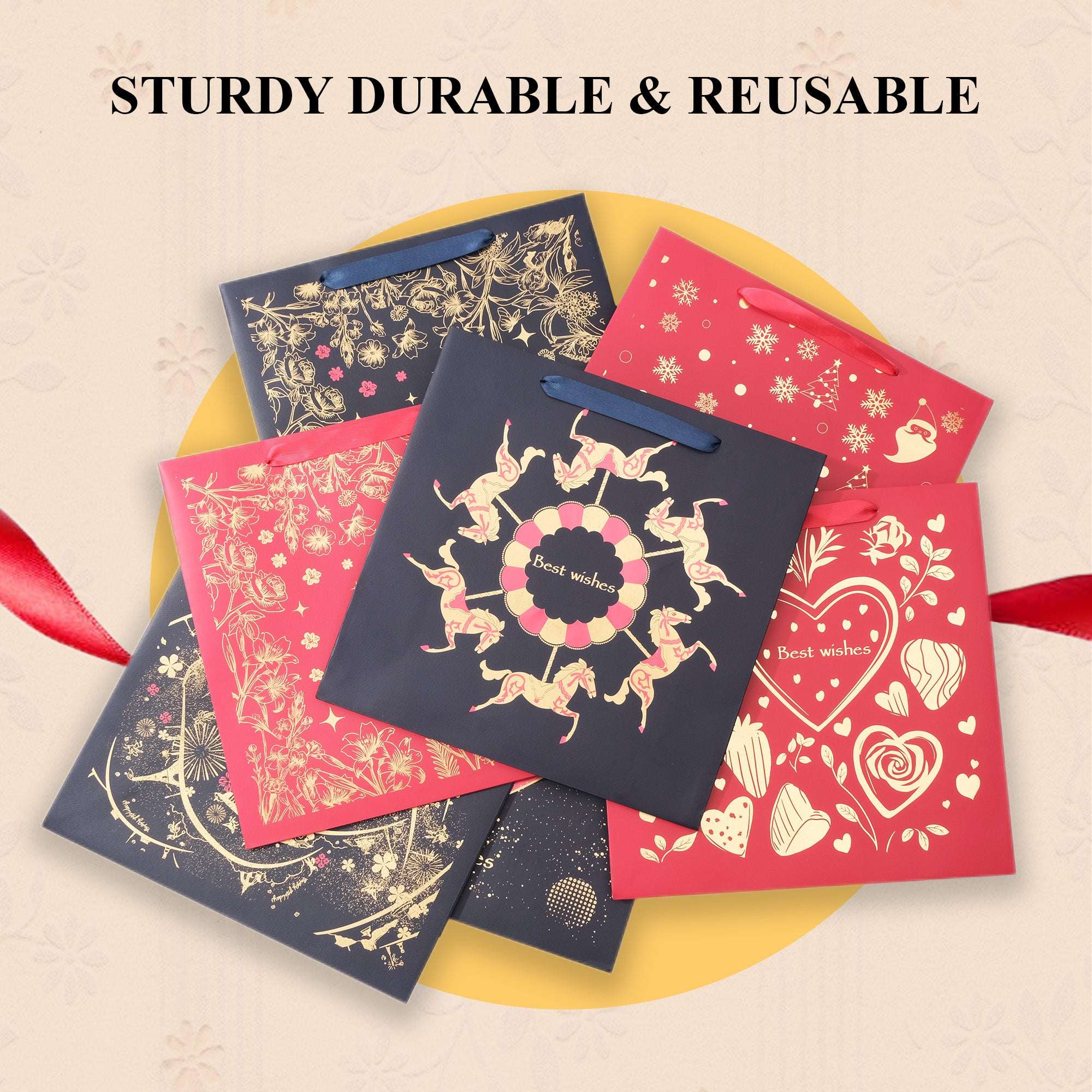 Amalee Joyful Spiral Gift Bag | Luxury Kids & Everyday Gift Packaging