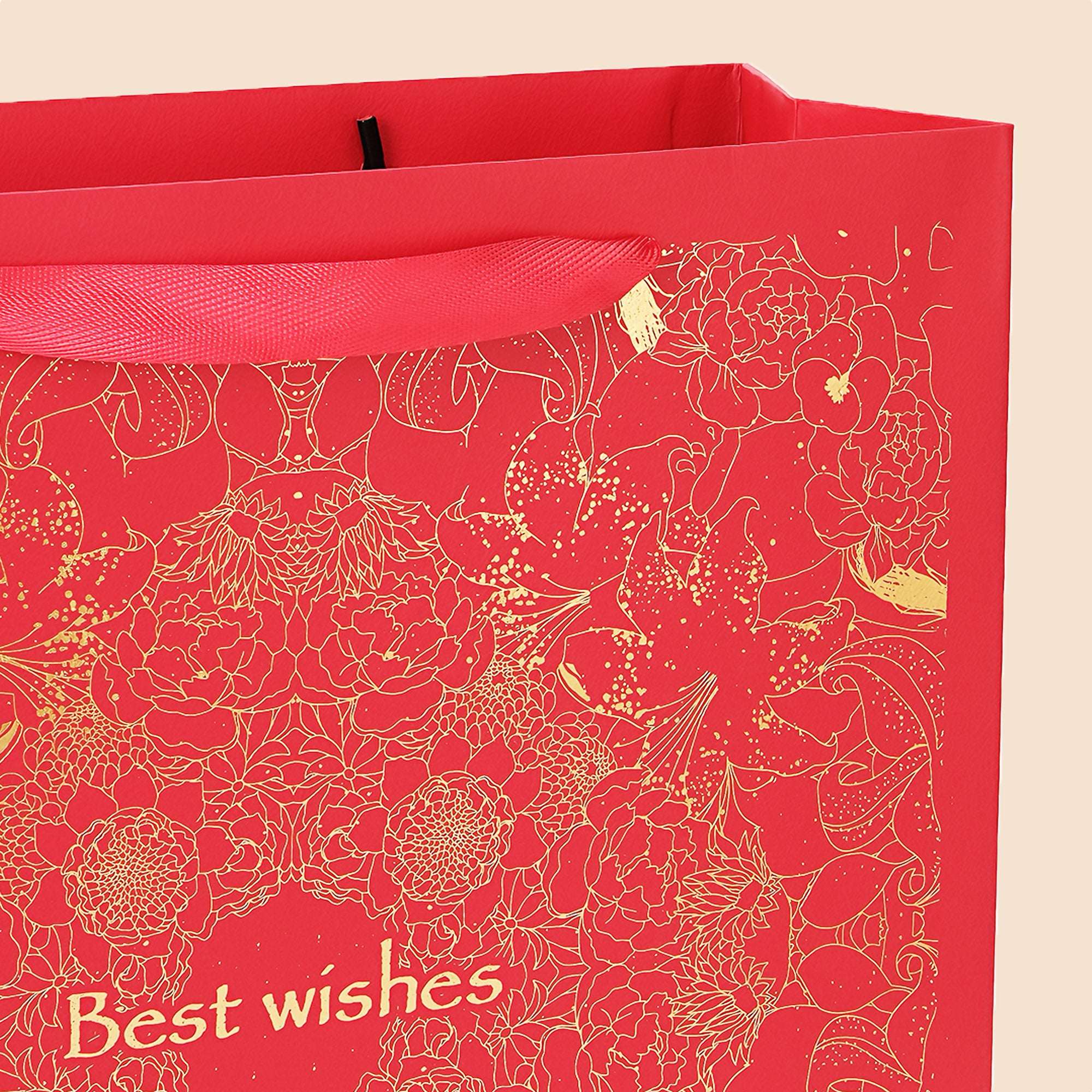 Amalee Extra-Large Red Gift Bag | Luxury Reusable Gift Packaging