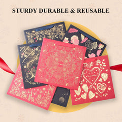 Amalee Extra-Large Red Gift Bag | Luxury Reusable Gift Packaging