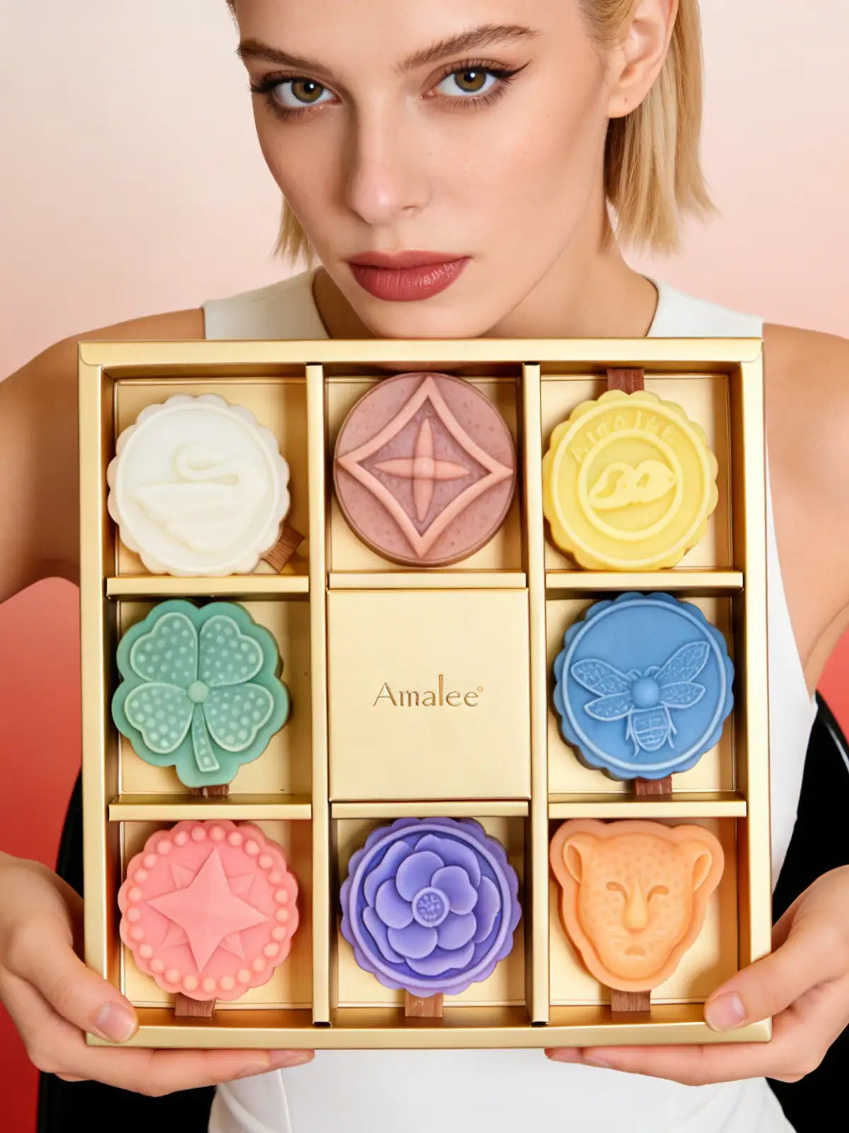 Amalee 8-Pack Floral Scented Candles | Natural Soy Wax Aromatherapy Set