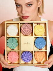 Amalee 8-Pack Floral Scented Candles | Natural Soy Wax Aromatherapy Set