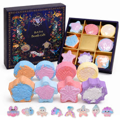 Amalee Bath Bombs for Kids with Surprise Toys Inside, 8 Pack