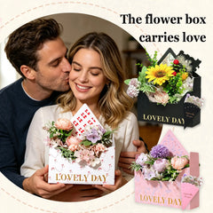 Amalee 10-Pack White Flower Bouquet Envelope Boxes | Premium Floral Gift Packaging