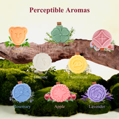 AMALEE 8 Pack Scented Candles, Aromatherapy Jar Candle with Wooden Wick, Long-Lasting, Ideal Gift for Women Men