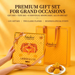 Amalee hairy crab roe mooncake gift box for Mid-Autumn Festival Chinese holiday gift