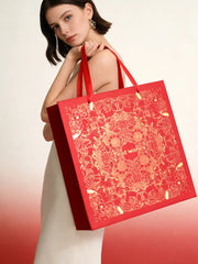 Amalee Extra-Large Red Gift Bag | Luxury Reusable Gift Packaging