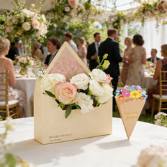 Amalee 10-Pack Yellow Flower Bouquet Envelope Boxes | Premium Floral Gift Packaging