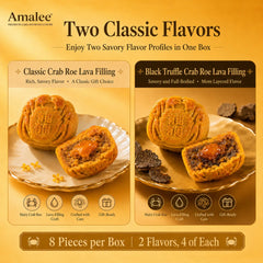 Amalee hairy crab roe mooncake gift box for Mid-Autumn Festival Chinese holiday gift