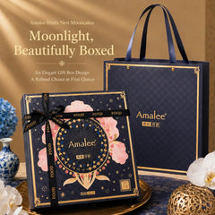 Amalee Bird's nest mooncake gift box 8 pieces for Mid-Autumn Festival Chinese holiday gift