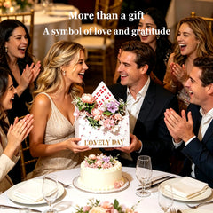 Amalee 10-Pack White Flower Bouquet Envelope Boxes | Premium Floral Gift Packaging