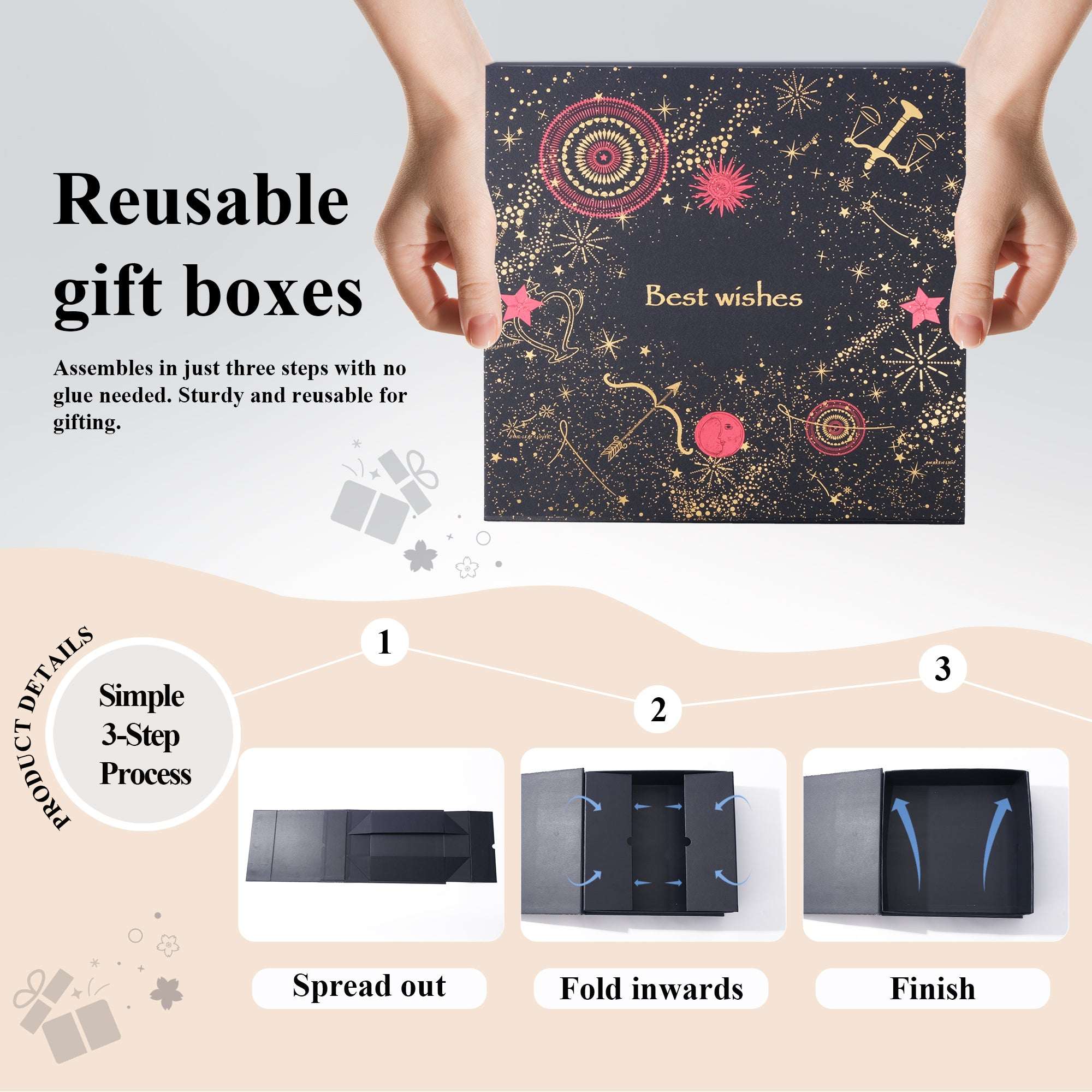 Amalee Romantic Constellation Gift Box | Luxury Zodiac Gift Packaging