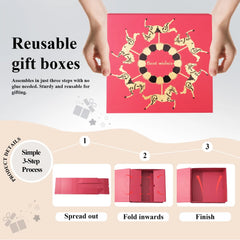 Amalee Playful Rotary Gift Box | Kids Birthday Children's Day Gift Packaging