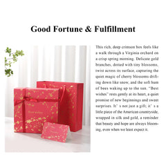 Amalee Large Red Magnetic Gift Box | Luxury Cardboard Gift Packaging