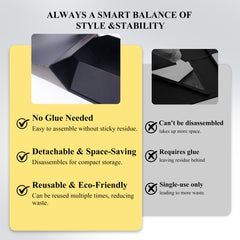 Amalee Sturdy & Luxury Large Gift Box, 12x12x4 Inches Deep Blue, Magnetic Snap Lid, Easy Fold Glue-Free Assembly, with Ribbon Card Filler for Wedding, Birthday, Christmas Gift Packaging