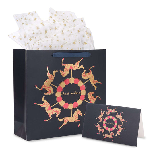 Amalee Joyful Spiral Gift Bag | Luxury Kids & Everyday Gift Packaging