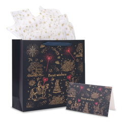Amalee Blue Reusable Gift Bag Set | Luxury Birthday Gift Packaging