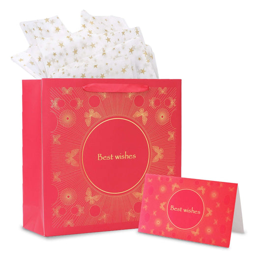 Amalee Large Red Gift Bag | Luxury Durable Gift Packaging