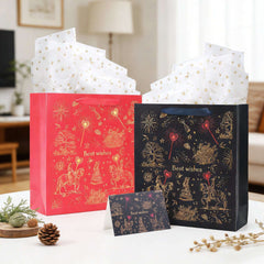 Amalee Blue Reusable Gift Bag Set | Luxury Birthday Gift Packaging