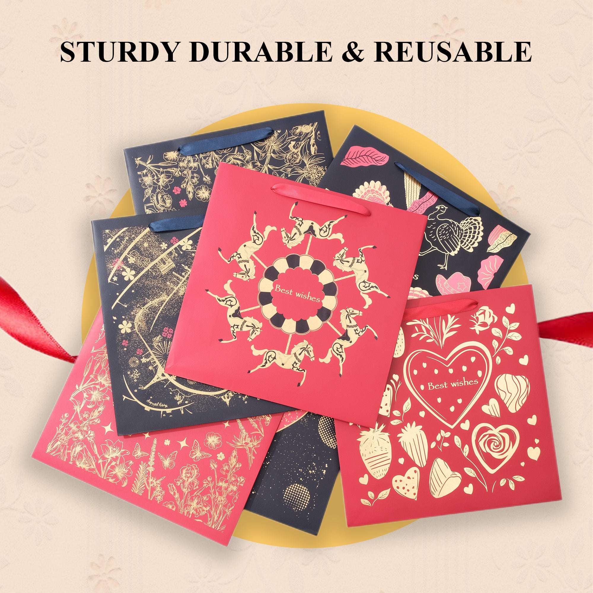 Amalee Playful Whirl Gift Bag | Luxury Kids & Festival Gift Packaging