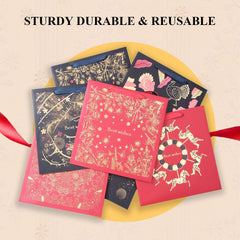 Amalee Floral Blessing Gift Bag | Luxury Daily & Festival Packaging