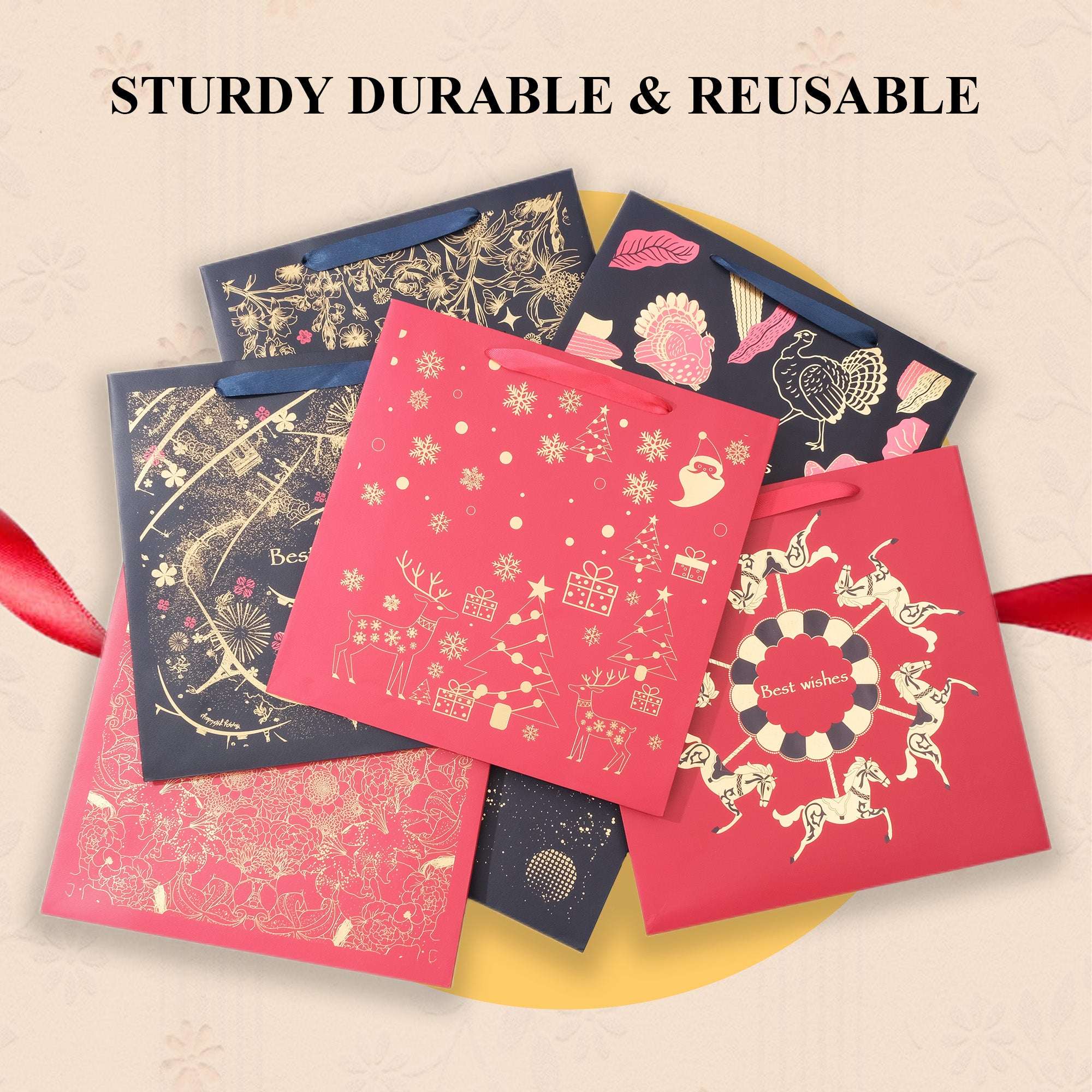 Amalee Christmas Carol Gift Bag | Luxury Holiday Gift Packaging