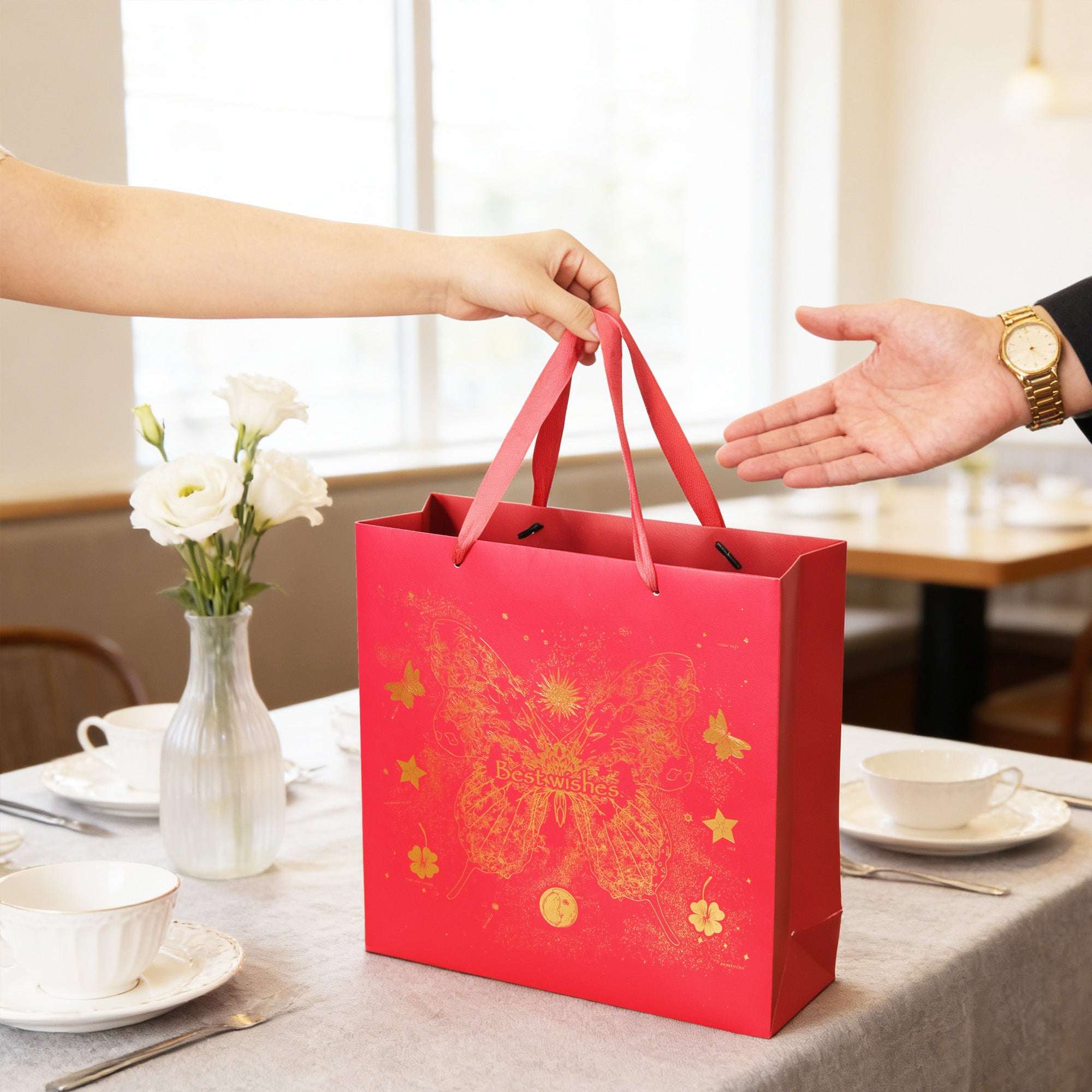 Amalee Lucky Butterfly Gift Bag | Luxury Blessing Gift Packaging